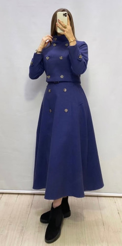 کت دامن فوتر موجود در دو سایز و سه رنگ مشکی نوک مدادی سرمه ای